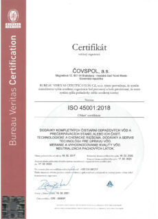 ISO-45001 certifikat bezpecnosti